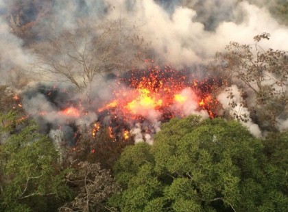 Nagy erejű kitörés rázta meg a Kilauea vulkánt Hawaii szigetén