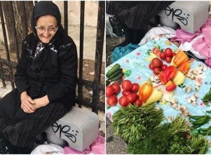 Kedves embertársaim! Kérlek titeket nézzétek meg ezt az édes 80 éves mamikát mit csinál a piacon! Igazi TISZTELETET érdemel, kérlek titeket fejezzétek ezt ki ti is egy megosztással! ❤