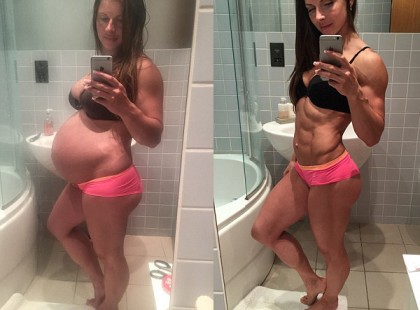 11 hónappal a szülés után fitneszversenyt nyert az anyuka