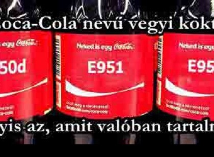 A Coca-Cola nevű vegyi koktél: vagyis az, amit valóban tartalmaz