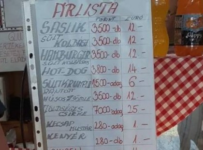 Árak a tegnapi Forma1-en.. 3500-ért hamburger..de a legutolsó a legdurvább árú!