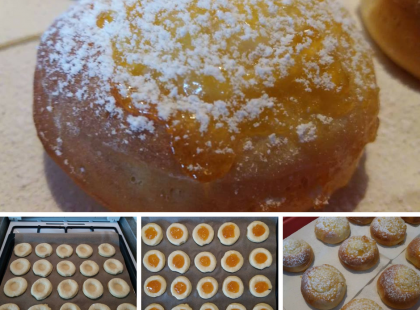 Cseh fánk (sütőben sütve), nem szívja meg magát zsiradékkal és tökéletesre sül 20 perc alatt!