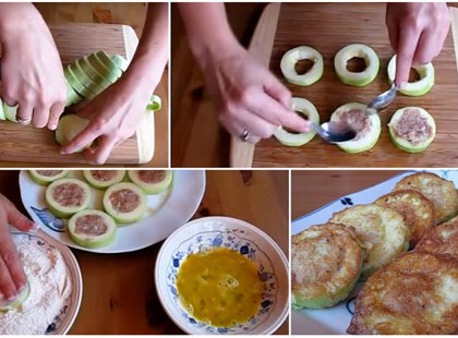 Darált hússal töltött rántott cukkini, nem gondoltam volna, hogy ez ilyen fenséges!