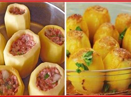 Töltött burgonya, egy nagyon egyszerű étel, amely biztosan elnyeri a család tetszését!