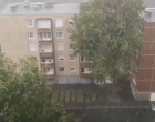 Megérkezett a vihar!Felhőszakadás és jégeső nem sokkal ezelőtt Győrben!
