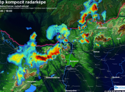 Hamarosan leszakad az ég!Viharokkal érkezett meg a hidegfront, ami nem hoz lehűlést