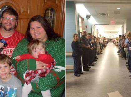 A kórházi dolgozók így tisztelegnek az apa előtt, aki szervei adományozásával 50 életet mentett meg!