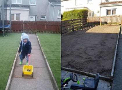 Azt hittem ILYEN nem történhet meg, de amikor ma reggel felkeltünk, rémálomba illő dolog fogadott bennünket - A 2 éves kisfiam, azóta vigasztalhatatlanul sír...Az emberi aljasságnak tényleg nincs határa! Hogy lehet képes valaki ilyenre? Kérlek titeket segítsetek rajtunk! Osszátok!