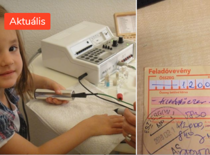 Tegnap elvittem beutalóval vizsgálatra a kislányom, ahol ezt a 12 ezer forintos csekket nyomták a kezembe, majd közölték velem, hogy...