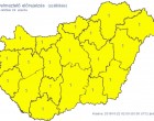 VIGYÁZAT!!! Országos veszélyjelzés: 24-én reggel nagyon durva idő rohanja le Magyarországot! Térképen mutatjuk!