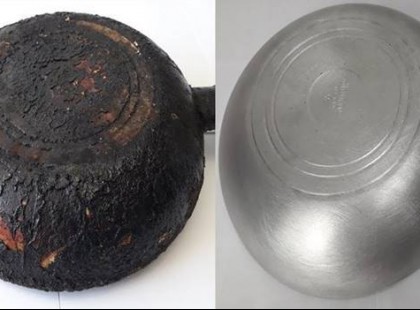 Ezzel az egyszerű trükkel könnyedén megszabadulhatsz az edényekre, serpenyőkre égett szennyeződést