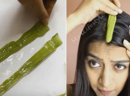Aloe varát dörzsölt a hajára, ami öt perccel később történik, téged is megdöbbent!