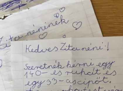 Tegnap, az óra után az egyik diákom ezt a levelet adta át nekem.. Nem jó az a világ, mikor nyolcévesek ilyen levelet írnak..! Ezt Osszátok kérlek, ne a sok celebet! Köszönöm!