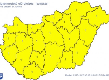 VIGYÁZAT!!! Országos veszélyjelzés: 24-én reggel nagyon durva idő rohanja le Magyarországot! Térképen mutatjuk!