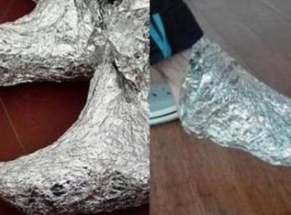 Alufóliát tekert a lábára két rétegben, fél óra múlva nagyon különös dolgot tapasztalt