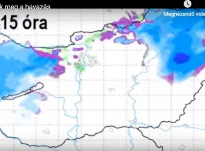 VIGYÁZAT!!! Országos előrejelzés:holnap 27-én reggel nagyon durva idő rohanja le Magyarországot! Térképen mutatjuk!