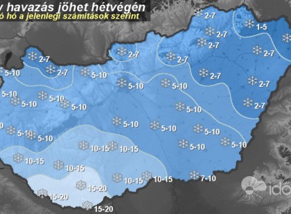 20 centis havazás érkezik a hétvégén. A szánkókat készítse mindenki elő