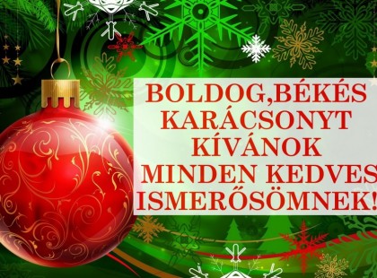 Békés, boldog karácsonyt!