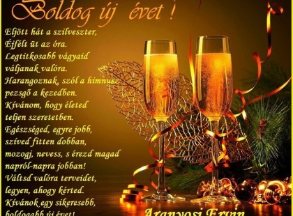 Aranyosi Ervin: Boldog új évet