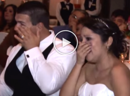 Az apa nem akart beszédet mondani a lánya esküvőjén, ehelyett valami sokkal meghatóbb dolgot talált ki!