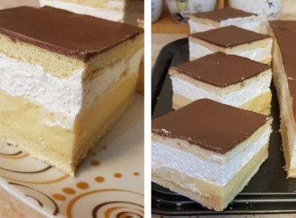 Mézes francia krémes, kellemes meglepetés lett, mert finomabb, mint vártam!