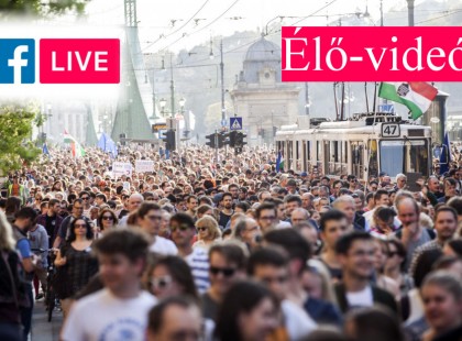 ÉLŐ: Tüntetés a “rabszolgatörvény” ellen - videó