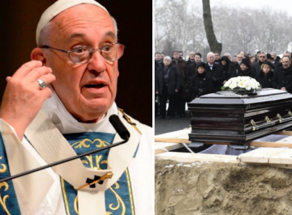 Ferenc pápa nagy port kavart bejelentése: A megváltás nem kerülhet pénzbe! Senki ne kérjen pénzt a temetésekért, keresztelőkért és a... - Ossza meg legyen kedves, aki egyetért szavaival!