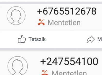 TEGNAP 100 NEM FOGADOTT HÍVÁSOM VOLT. NAGYON FIGYELJETEK ODA, NE VEGYÉTEK FEL, NE HÍVD VISSZA