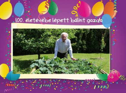 Önellátásra biztatott a 100. életévébe lépett Bálint gazda
