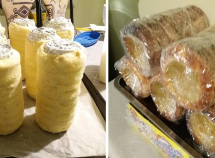 Vásári kürtős kalács, sütőben, sörös dobozon – Ez szuper ötlet!