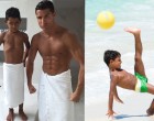 Túlnőheti az édesapját: fantasztikus statisztikákkal rendelkezik Cristiano Ronaldo fia