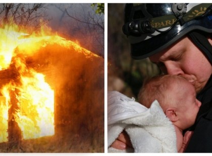 Szívszaggató kép terjed most a tűzoltóról: 