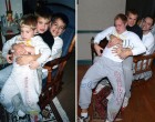 A testvérek újra felelevenítették gyermekkori fényképeiket