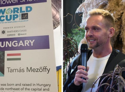 Hihetetlen elismerés! Egy magyar virágkötő fiatalember lett a világ harmadik legjobbja!