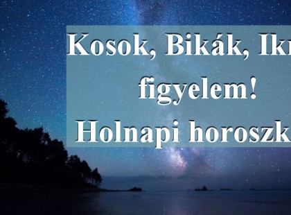 Kosok, Bikák, Ikrek figyelem! Holnapi horoszkóp