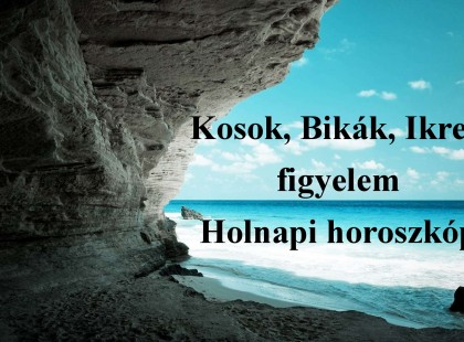 Kosok, Bikák, Ikrek figyelem! Holnapi horoszkóp