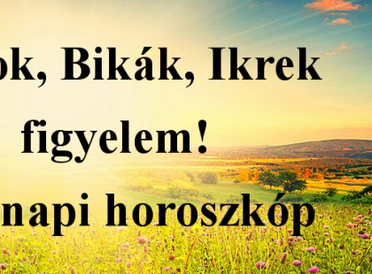 Kosok, Bikák, Ikrek figyelem! Holnapi horoszkóp