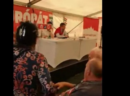 Megzavarta a Fidesz-közeli gyülőlet csoport az MSZP majálisát, de csúnya beégés lett a vége