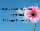Rák - oroszlán - szűz figyelem! Holnapi horoszkóp