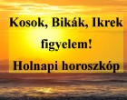 Kosok, Bikák, Ikrek figyelem! Holnapi horoszkóp
