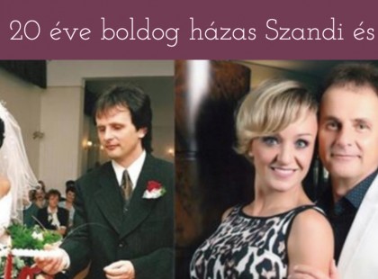 Szandi: “20 évvel ezelőtt ezen a napon hivatalosan és Isten színe előtt is örökre összekötöttük az életünket”