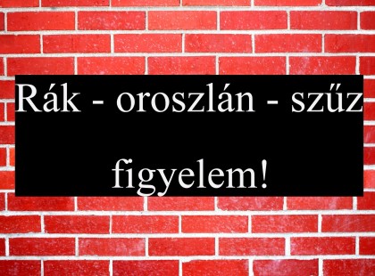 Rák - oroszlán - szűz figyelem! Holnapi horoszkóp