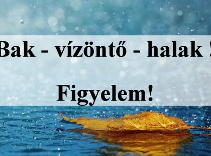 Bak - vízöntő - halak !Figyelem!Holnapi horoszkóp