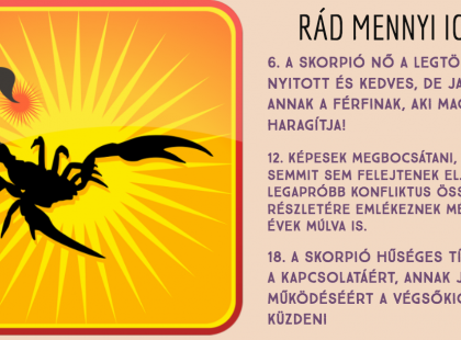 20 érdekesség a Skorpió jegyében születettekről