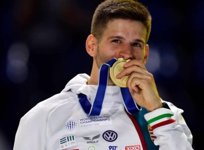 Siklósi Gergely 21 éves párbajtőröző a magyar vívósport legújabb világbajnoka