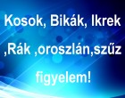 Kosok, Bikák, Ikrek,Rák ,oroszlán,szűz figyelem!holnapi horoszkóp