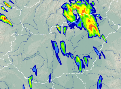 Riasztás! Óráról órára mutatjuk hol csap le a JÉGESŐ és a 80 km/órás szél néhol ÖZÖNVÍZSZERŰ ESŐVEL! Térképen mutatjuk hol csap le 15, 16, 17, 18, 19, 20 és 21 órakor :