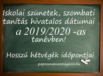 Rövidített nyári szünet és itt a Tanév rendje 2019/2020-évre >>> Mutatjuk a részleteket!