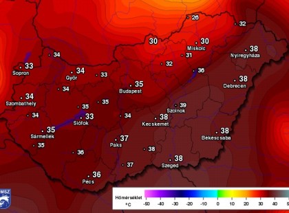 Rendkívüli figyelem!Kiadták a harmadfokú riasztást:Ma akár 39 fok is lehet – Itt kell számítani rekkenő hőségre