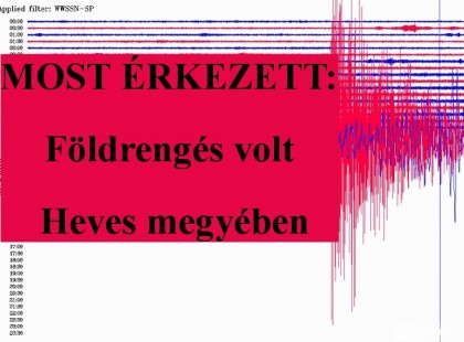MOST ÉRKEZETT: Földrengés volt Heves megyében